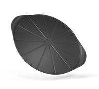 COOKUT Il fantastico piatto per pizza con taglio pizza - Dimensioni: 33 cm - colore grafite (nero)