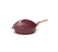 COOKUT - La Favolosa padella 8 in 1-24 cm - Un unico utensile che sostituisce padella, padella, padella - Con 2 maniglie rimovibili, cestello vapore/frittura, spatola in legno - RUBIO