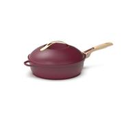 COOKUT - La Favolosa padella 8 in 1-24 cm - Un unico utensile che sostituisce padella, padella, padella - Con 2 maniglie rimovibili, cestello vapore/frittura, spatola in legno - RUBIO
