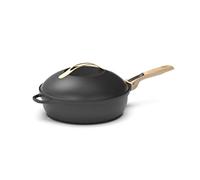 COOKUT - La Favolosa padella 8 in 1 - Un unico utensile che sostituisce padella, padella, padella - Con 2 manici rimovibili, cestello vapore/frittura, spatola in legno - METEORE, FAB28