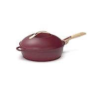 COOKUT - La Favolosa padella 8 in 1 - Un unico utensile che sostituisce padella, padella, padella - Con 2 manici rimovibili, cestello vapore/frittura, spatola in legno - RUBIO, FAB28