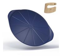 COOKUT Le Formidable Piatto Pizza in Metallo 33cm Blu Mirtillo con Tagliapizza