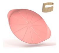 COOKUT Le Formidable Piatto Pizza in Metallo 33cm Rosa Marshmallow con Tagliapiz