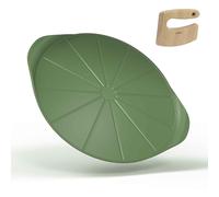 COOKUT Le Formidable Piatto Pizza in Metallo 33cm Verde Felce con Tagliapizza