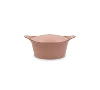 Cookut, Ma bella casseruola rosa con manico in ceramica bianca e dorata, 4,5 l, 24 cm