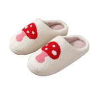 COokx Pantofole a forma di fumetto per donne e uomini, morbide, calde, leggere, antiscivolo, graziose, comode, per interni ed esterni, a forma di cuore, per incontrare di notte a fungo, Fungo, 4.5-5.5