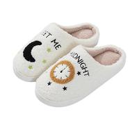 COokx Pantofole a forma di fumetto per donne e uomini, morbide, calde, leggere, antiscivolo, graziose, comode, per interni ed esterni, a forma di cuore, per incontrare di notte a fungo, Meet Me at