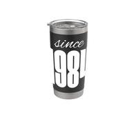 Cool 1984 Birthday, Awesome Born Since 1984 Graphic Design Bicchiere termico in acciaio inox doppia parete