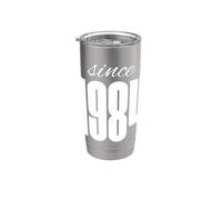 Cool 1984 Birthday, Awesome Born Since 1984 Graphic Design Bicchiere termico in acciaio inox doppia parete