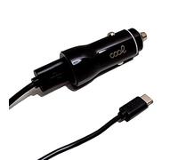 COOL 2.4A Kit 2 in 1 Caricatore da auto cavo tipo C (2 x USB) nero