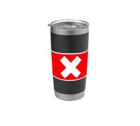 Cool 456 Code Number Illustration Novelty Graphic Designs Bicchiere termico in acciaio inox doppia parete