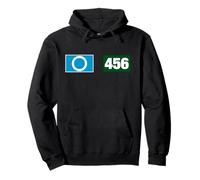 Cool 456 Code Number "O" Say Yes Illustration Graphic Design Felpa con Cappuccio