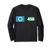 Cool 456 Code Number "O" Say Yes Illustration Graphic Design Maglia a Manica