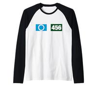 Cool 456 Code Number "O" Say Yes Illustration Graphic Design Maglia con Maniche Raglan