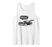 Cool 57 Muscle Car Design Dammi Tutti i Tuoi Soldi Cartoon Canotta