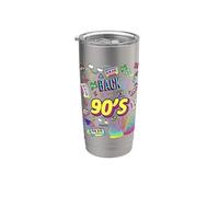 Cool 90's Forever, design grafico vintage retrò che torna agli anni '90 Bicchiere termico in acciaio inox doppia parete
