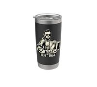 Cool Abraham Lincoln indossando occhiali da sole vintage rock gesto Bicchiere termico in acciaio inox doppia parete