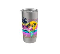 Cool Abstract Brazil Summer Beach Graphic Design Bicchiere termico in acciaio inox doppia parete