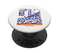 Cool Abstract Brooklyn Bridge New York Illustration Graphic PopSockets PopGrip Adesivo