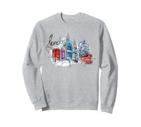 Cool Abstract London Splash Colors, London Graphic Design Felpa