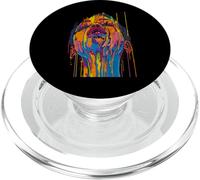 Cool African Woman Afro Color Painted Face Juneteenth Vibes PopSockets PopGrip per MagSafe