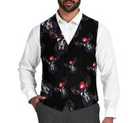 Cool Alce con bandiera del Canada cappello novità uomo vestito gilet divertente formale gilet business gilet, Stile:, XXL