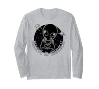 Cool Alien Amico proclama Amore per sé - UFO Alien Divertenti Maglia a Manica