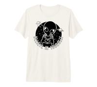 Cool Alien Amico proclama Amore per sé - UFO Alien Divertenti Maglietta Premium