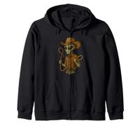 Cool Alien con Lazo Costume per Cowboys in Space Lovers Felpa con Cappuccio