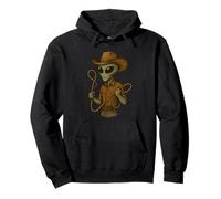 Cool Alien con Lazo Costume per Cowboys in Space Lovers Felpa con Cappuccio