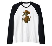 Cool Alien con Lazo Costume per Cowboys in Space Lovers Maglia con Maniche Raglan