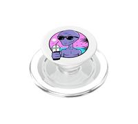 Cool Alien Drinking Summer Juice Illustration Graphic Design PopSockets PopGrip per MagSafe
