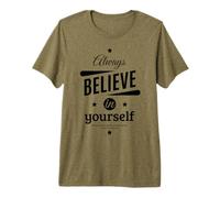 Cool Always Believe in Yourself Illustration Graphic Designs Maglietta Premium