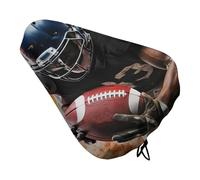 Cool American Football Bike Seat Cover con coulisse, impermeabile, cuscino per sella della bicicletta, protezione solare e antipolvere, copertura antipioggia unisex per mountain bike