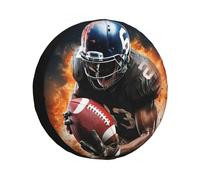 Cool American Football Copertura della ruota di scorta impermeabile antipolvere portatile Car Wheel Protector Copertura di ricambio per RV SUV camion
