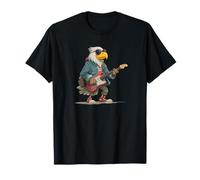 Cool Aquila con Gli Occhiali con Chitarra per Ragazzi e Ragazze Maglietta