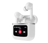 Cool Auricolari stereo Bluetooth Earbuds LCD Touch Bianco