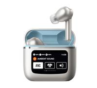 Cool Auricolari Stereo Bluetooth Earbuds LCD Touch Grigio