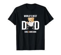 Cool Awesome World's Best Dad Ever, Dad Teddy Bear Graphic Maglietta