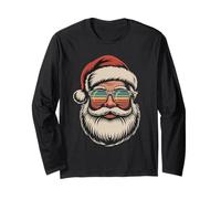 Cool Babbo Natale Rainbow Occhiali da Sole Natale Maglia a Manica