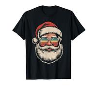 Cool Babbo Natale Rainbow Occhiali da Sole Natale Maglietta
