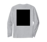 Cool Back Print Blank Abstract Black Square Graphic Designs Maglia a Manica