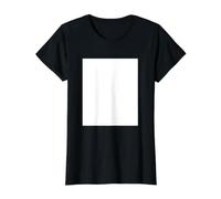 Cool Back Print Blank Abstract White Square Graphic Designs Maglietta con Stampa Grafica Economica, Donna, Nero, S