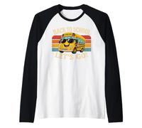 Cool Back to School Bus Ready for New Year Maglia con Maniche Raglan