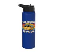 Cool Back to School Bus Ready for New Year Stainless Steel Insulated Water Bottle
