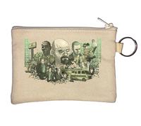 Cool Bad Men - Portamonete con portachiavi, colore: Beige