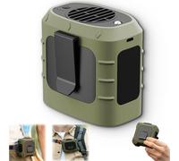 Cool-Belt Pro - Wearable Waist Fan & Power Bank with Desktop Stand, 3 Speeds, Portable Cooling, Wearable, for Outdoor, Camping, Traveling, Work (Green)