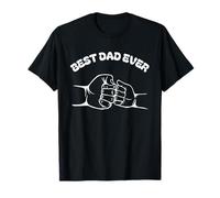 Cool Best Dad Tee Ever Dad And Kid Pugno Pompa Maglietta