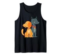 Cool Best Friends Meme Amicizia Cane Cucciolo Uomini Donne Bambini Canotta