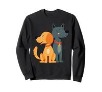 Cool Best Friends Meme Amicizia Cane Cucciolo Uomini Donne Bambini Felpa